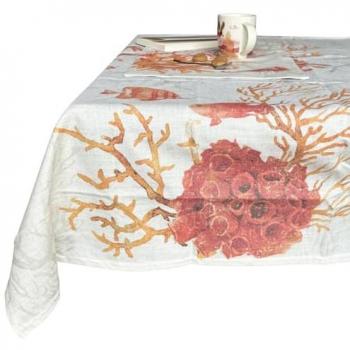 Nappe Imprimée Beige 160 x 200 cm