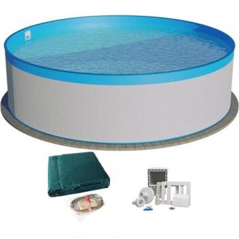 Waterman Rundpool Stahlwandset – 550 × 120 cm, verzinkte Stahlwand
