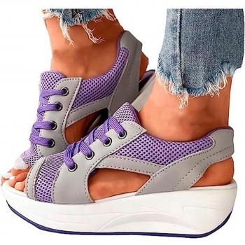 Sandalias Muffin para mujeres con cordones