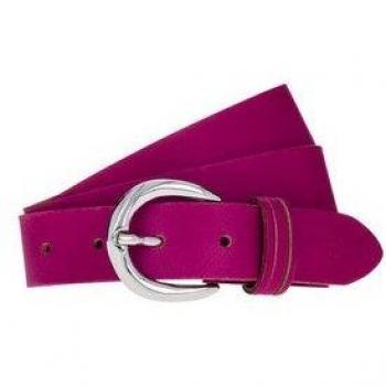 Ceinture Cuir Rose Vibrant