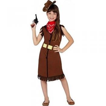 Disfraz de vaquera para fiestas de carnaval 7-9 años