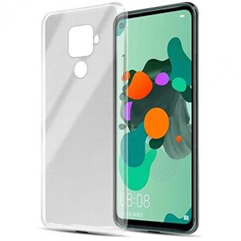 Cadorabo Slim Fit TPU Hülle für Huawei Mate 30 Lite, Durchsichtig