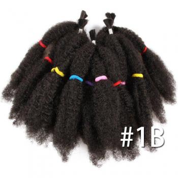 Pure Black Brown Afro Kinky Crochet Braids