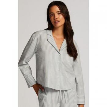 Hunkemöller Top de descanso verde de algodón