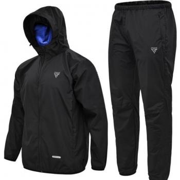 RDX Traje de sauna negro para hombre 3XL+