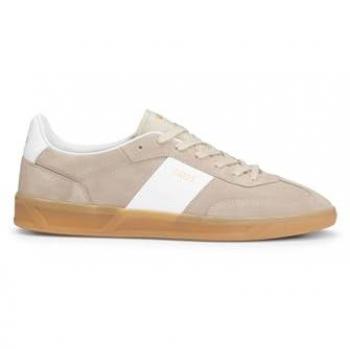 BOSS Sneaker Beige/Weiß mit Logo
