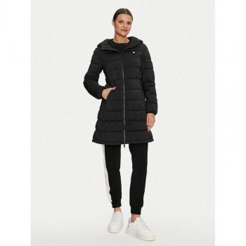 Guess New Aleta Long Black Puffer Jacket for Women
