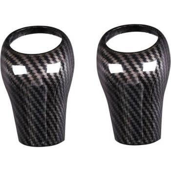 Mercedes Benz Carbon Fiber Gear Shift Knob Cover Trim