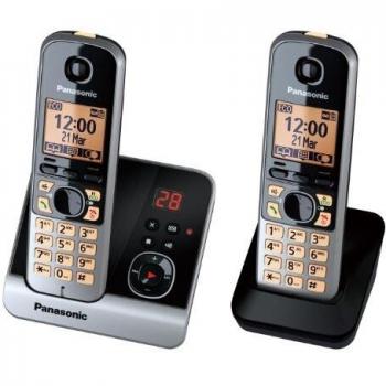 Panasonic KX-TG6722GB Duo Schnurlostelefon (schwarz/silber)