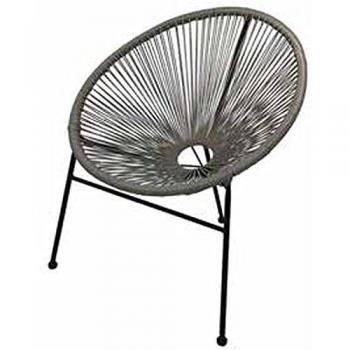 Set 2 Poltrone Arki Rattan Grigio Chiaro – Casa Collection