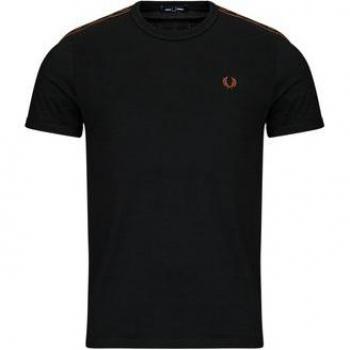 Fred Perry T-Shirt CONTRAST TAPE RINGER Schwarz
