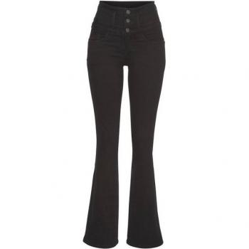 Bootcut Jeans ARIZONA Extrabrieb Bund – Damen – Größe 38 – N-Gr – Schwarze Denim – High Waist