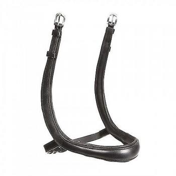 Cavesson Noir Ergonomique en Cuir pour Cheval Cob