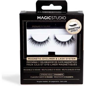 Magnetische Künstliche Wimpern – Magic Studio – 15-fach wiederverwendbar – Veganer 100 % Look – Eyeliner