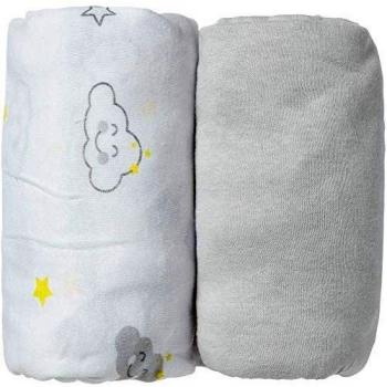 BabyCalin Set Lenzuola Nuvola 60x120x15 cm con angoli