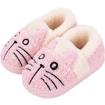 Pantofole Antiscivolo Ragazze Inverno Rosa 32-33 EU