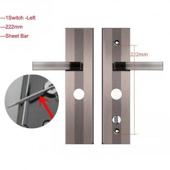 Multi-Distance Universal Mortise Door Lock Handle (Circle Type, 222/235mm)