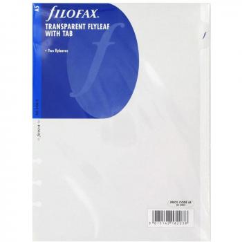 Filofax A5 Glossy Flyleaf with Tabs