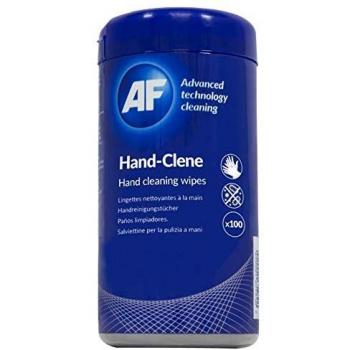 QuickClean AF Hand-Clene Sanitising Wipes, 100 Count Tub Pack
