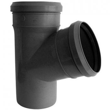 Grey 110 mm Soil Pipe Splitter with 67.5° Inlet – Push Fit