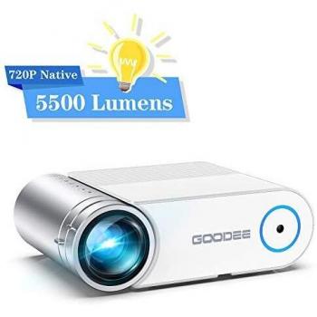 Compact GooDee 5500 Lumens Projector – 200” Full HD