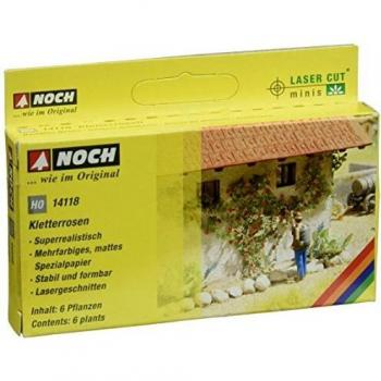 Miniature Rose Set, HO Scale, Laser Cut – Noch 14118 (6 Units)