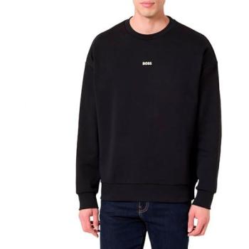 BOSS Felpa 'Stenson' Nero / Bianco