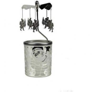 Metal & Glass Tealight Carousel (16.5 cm) – Plaristo