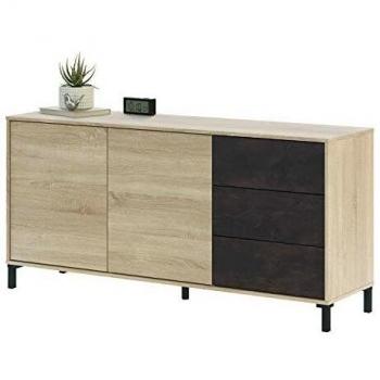 Aparador 2 Puertas y 3 Cajones Urban Plus, Medidas 154x74x41 cm