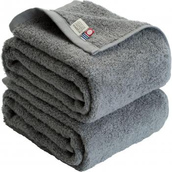 TRAMPARUN Imabari Mini‑Badetuch (Grau) – 2er Set