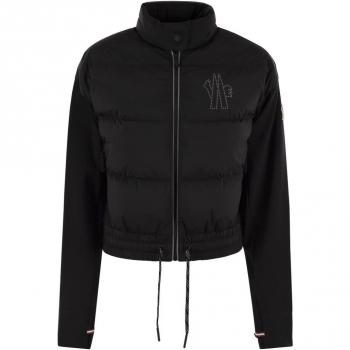 Moncler Women's Black Padded Cardigan | Size M | Grenoble Collection
