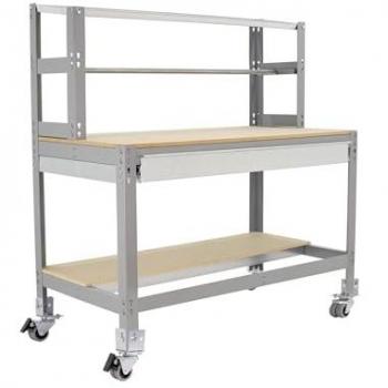 Simonrack Espace Gris et Bois – Table de Bureau Design
