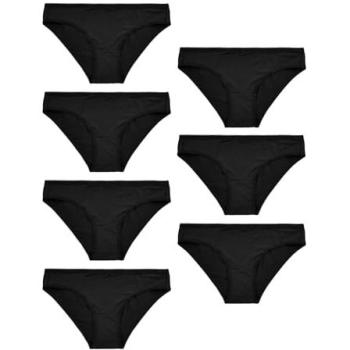 Ensemble 7× sous-couche bikini noire microfibre