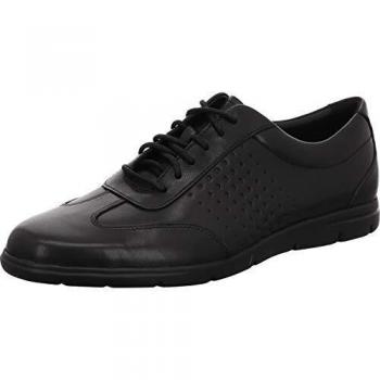 Clarks Vennor Vibe, Derbys Cuir Homme, Noir, 43 EU