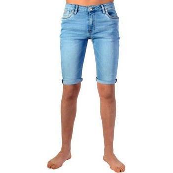 Bermuda Kaporal Kids – tissu fripe bleu