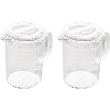 2-Pack Plastic Kettle Carafes for Drinks