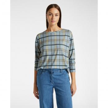 Camiseta de mujer Elena Miró con estampado y cuello barco