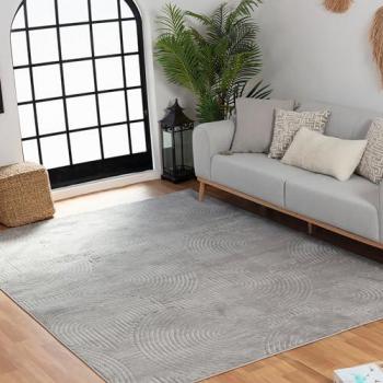 Livabliss Grey 3D Area Rug