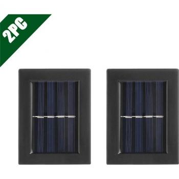 2 Pcs Waterproof Solar LED Wall Light for Path