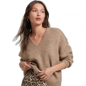 Damen Pullover mit V-Ausschnitt weit geschnitten Superdry