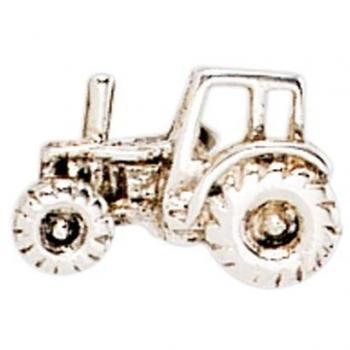 25 Sterling Silber Traktor Einzel-Ohrstecker rhodiniert