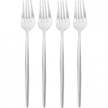 4Pcs Gold Matte Flatware Forks