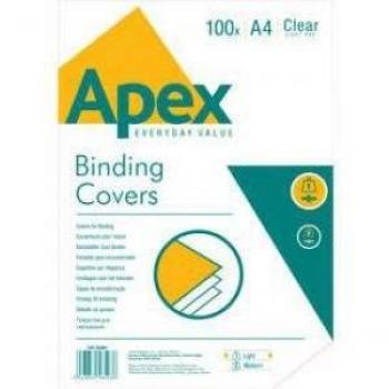 140 Micron Clear PVC A4 Binding Covers, Pack of 100