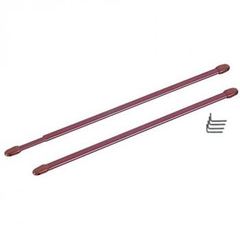 Rideaux Extensibles Mobois 30/50 cm – Marron – Deux Unités