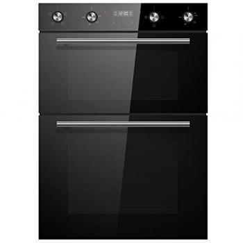 Cookology Energy Efficient Black Double Oven, Model CDO900BK, 107L Capacity