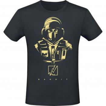 Six Siege Bandit T-Shirt Herren Schwarz XL
