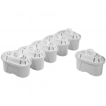 Xavax 111830: 6 Ersatz-Wasserfilterkartuschen für Tischwasserfilter von Brita und BWT (Filterkanne, 6er-Set)