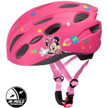 Disney Kinderfahrradhelm Minnie, In-Mold, rosa, M: 52-56cm