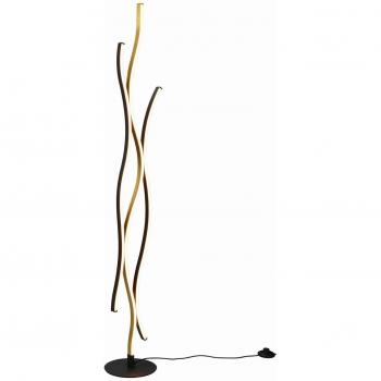 Trio Blaze Lampadaire LED 28W, luminaire dimmable, gamme de couleurs 2300-4000K, laiton