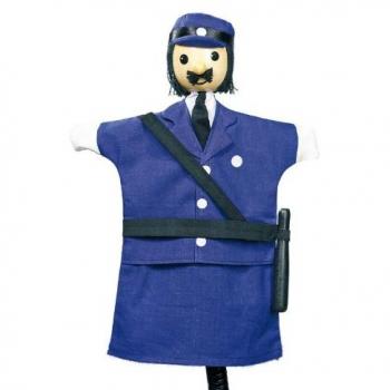 Goki 51994 Polizeifrau-Handpuppe